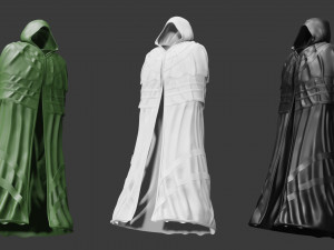 cloak cape robe Modelo 3D