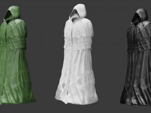 cloak cape robe 3D Model