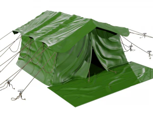 militaire tent kampeertent campagnetent 3D Model