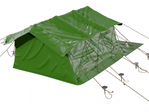 military tent camping tent campaign tent 3D-Modell