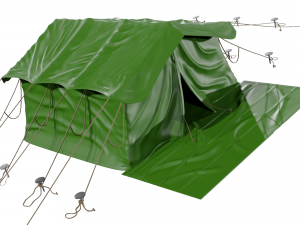 military tent camping tent campaign tent 3D-Modell