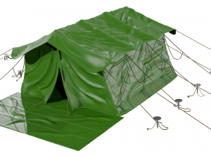 military tent camping tent campaign tent 3D-Modell