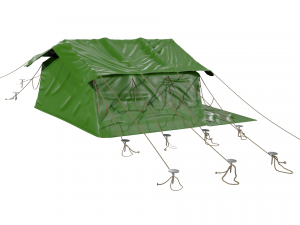 military tent camping tent campaign tent 3D-Modell
