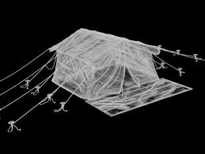 military tent camping tent campaign tent 3D-Modell