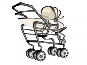 stroller Model 3D