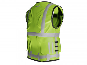 safety jacket waistcoat waist coat construction vest Modelo 3D