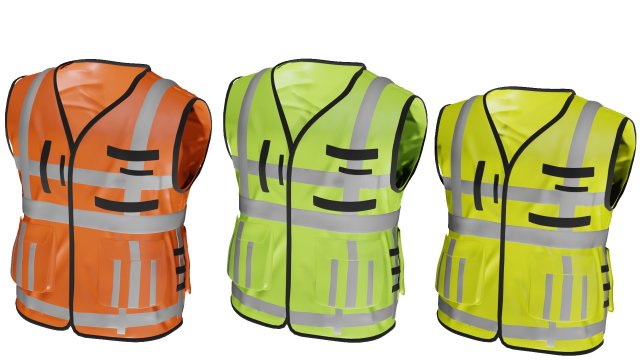 safety jacket waistcoat waist coat construction vest 3D Model in ...