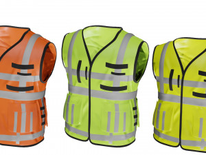 safety jacket waistcoat waist coat construction vest Modelo 3D
