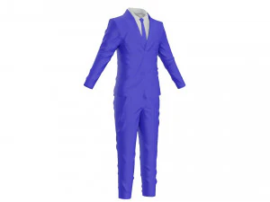 tuxedo suit men coat business 3D Model