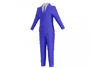 tuxedo suit men coat business 3D Model