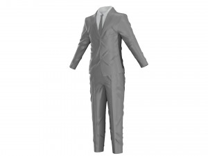 tuxedo suit men coat business Modello 3D