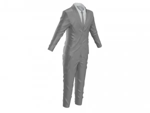tuxedo suit men coat business 3D Model