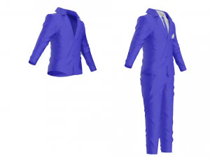 tuxedo suit men coat business 3D Model
