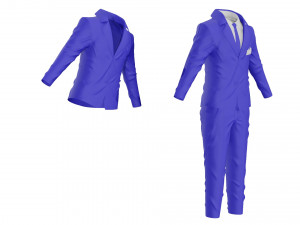 tuxedo suit men coat business 3D Модель