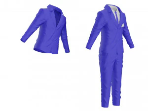 tuxedo suit men coat business 3D Model
