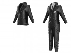 tuxedo suit men coat business 3D Модель