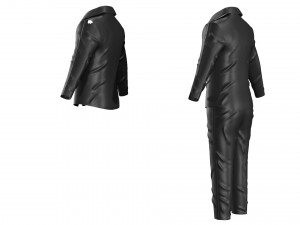 tuxedo suit men coat business 3D Модель