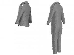 tuxedo suit men coat business 3D Model