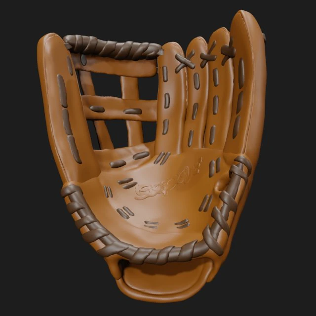 Rękawica baseballowa łapacz łapaczy Model 3D .c4d .max .obj .3ds .fbx .stl .blend
