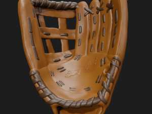 baseball glove catcher catchers mitt 3D Model