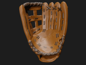 baseball glove catcher catchers mitt 3D Model