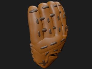 baseball glove catcher catchers mitt 3D Model