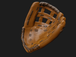 baseball glove catcher catchers mitt 3D Model