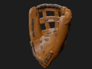 baseball glove catcher catchers mitt 3D Model