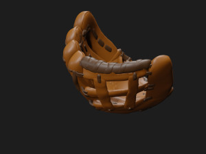 baseball glove catcher catchers mitt 3D Model