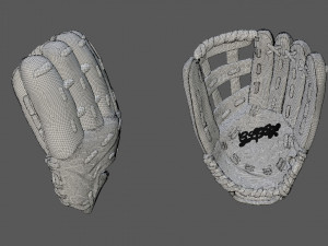 baseball glove catcher catchers mitt 3D Model