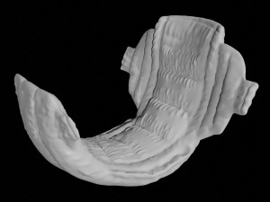 diaper rigged baby cloth 3D Model