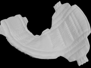 diaper rigged baby cloth 3D Model