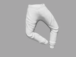 opgetuigde joggingbroek sportkleding yogabroek trainingspak 3D Model