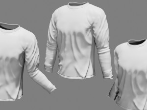 rigged t shirt mockup 3D Модель