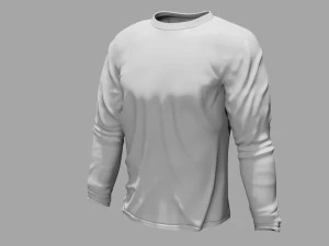 rigged t shirt mockup 3D Model