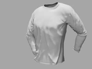 rigged t shirt mockup 3D Модель