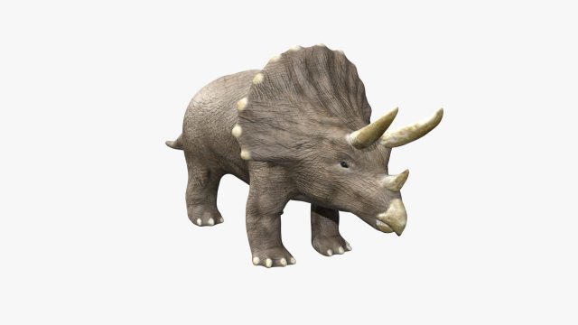 triceratops rigged 3D Model .c4d .max .obj .3ds .fbx .stl .blend 