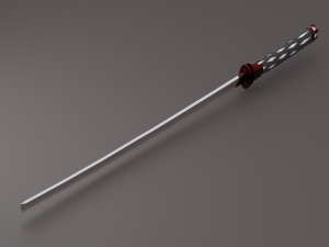 sword catana 3D-Modell
