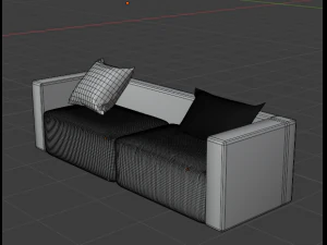 sof&aacute; Modelo 3D
