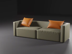 sof&aacute; Modelo 3D