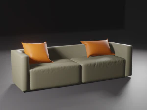 sof&aacute; Modelo 3D