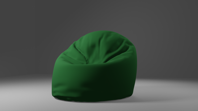 padded poof Model 3D .c4d .max .obj .3ds .fbx .stl .blend