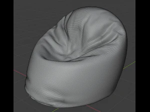 padded poof 3D Model