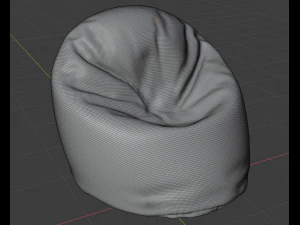 padded poof 3D Model
