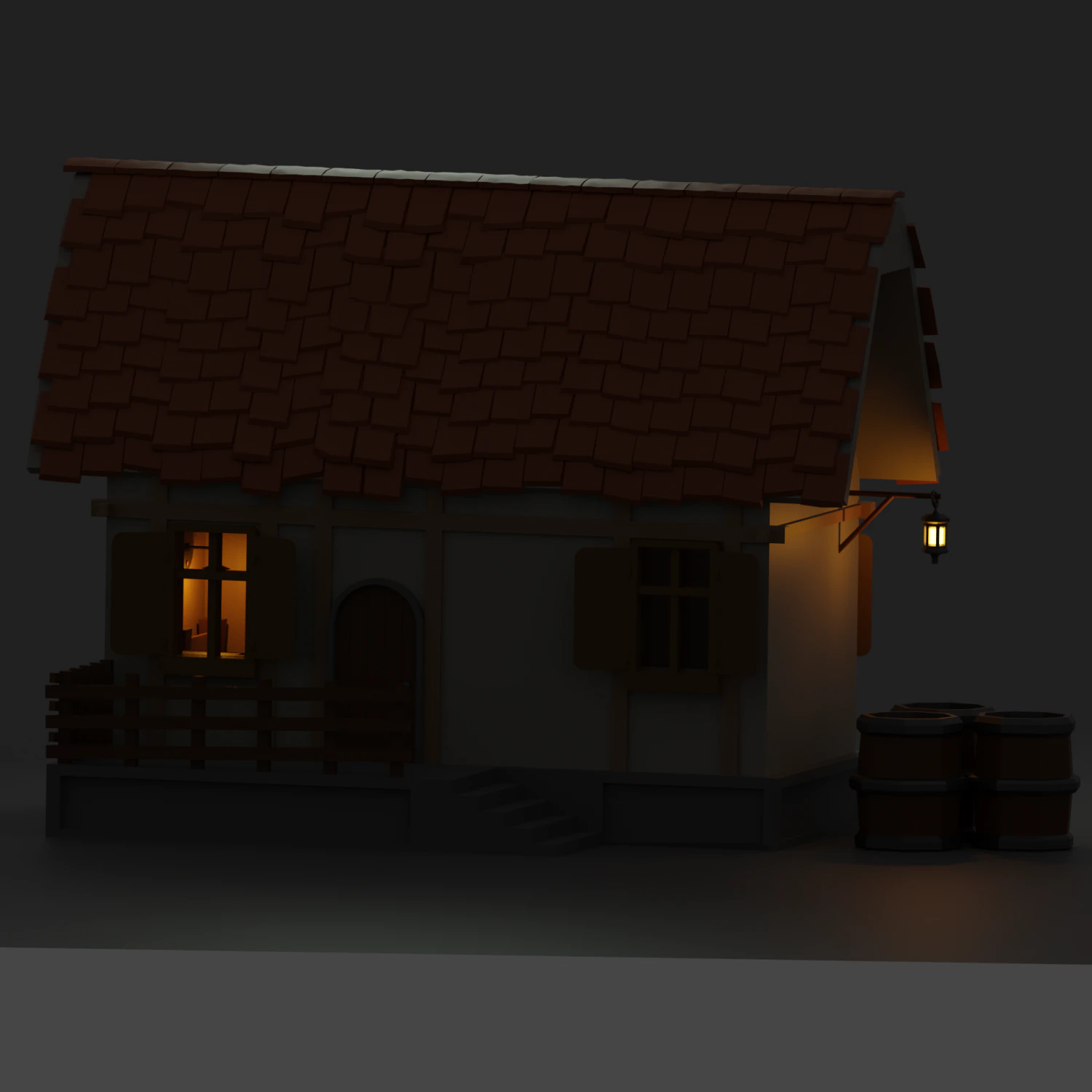 mini house 3D Model .c4d .max .obj .3ds .fbx .stl .blend 