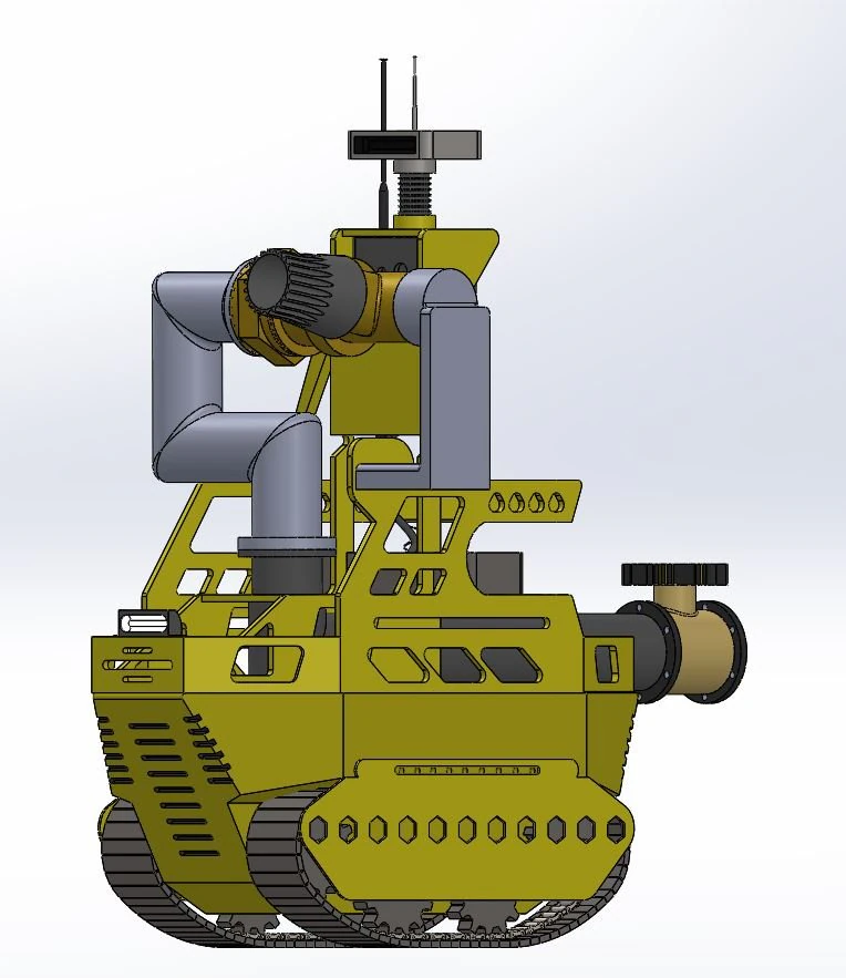 firefightingrobot 3D Model .c4d .max .obj .3ds .fbx .stl .blend 