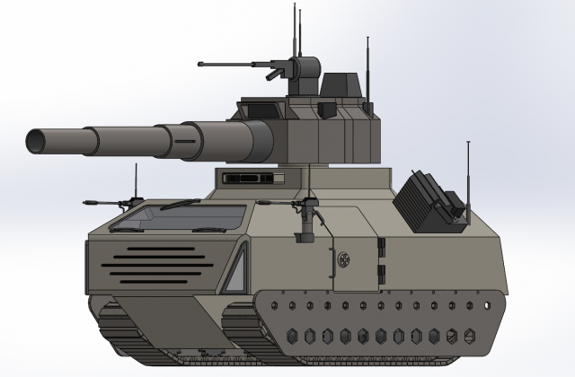 armytank Modello 3D .c4d .max .obj .3ds .fbx .stl .blend