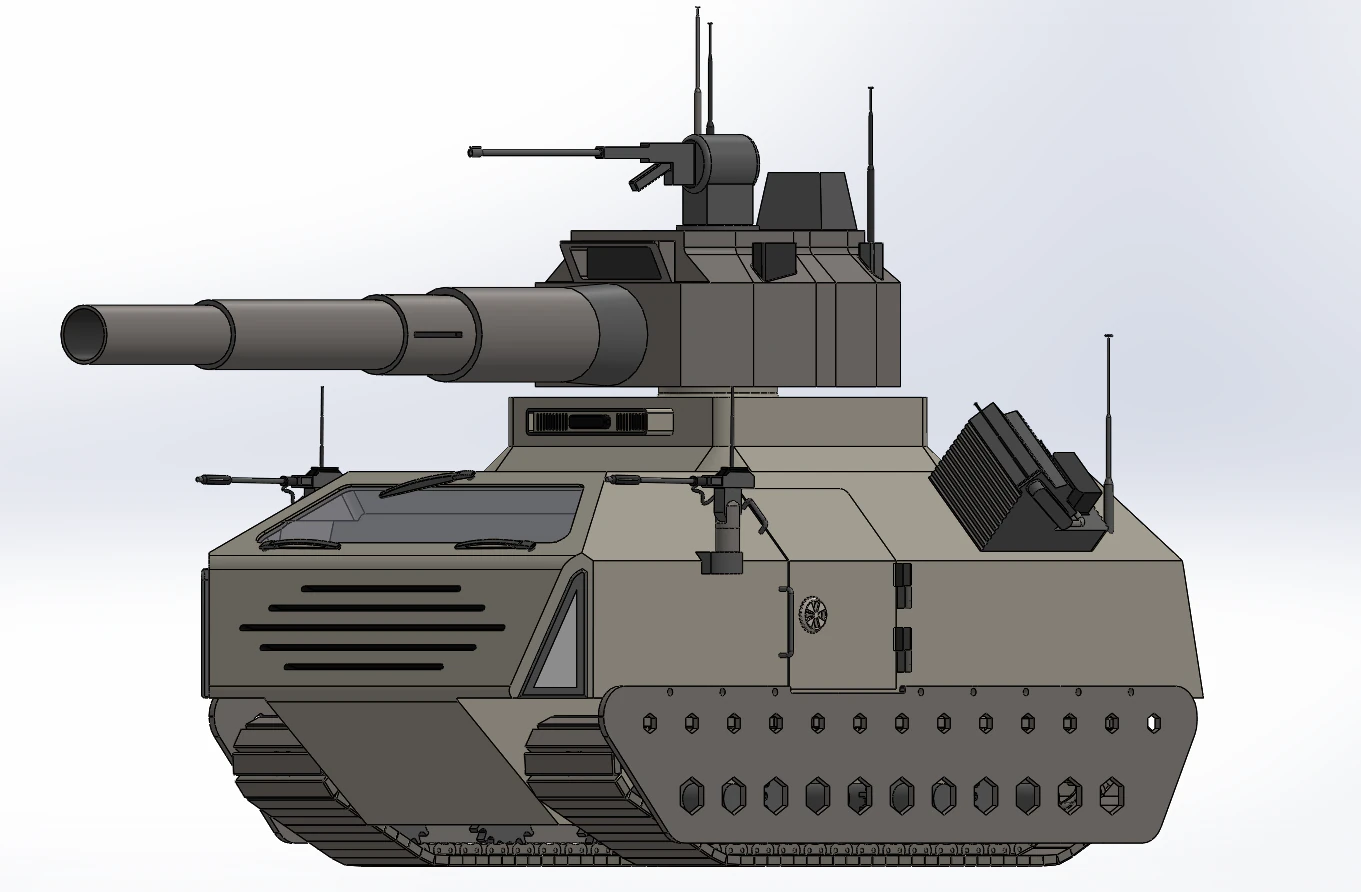 armytank 3D Model .c4d .max .obj .3ds .fbx .stl .blend 