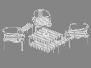 garden sets mobika garden andaman 3D Model