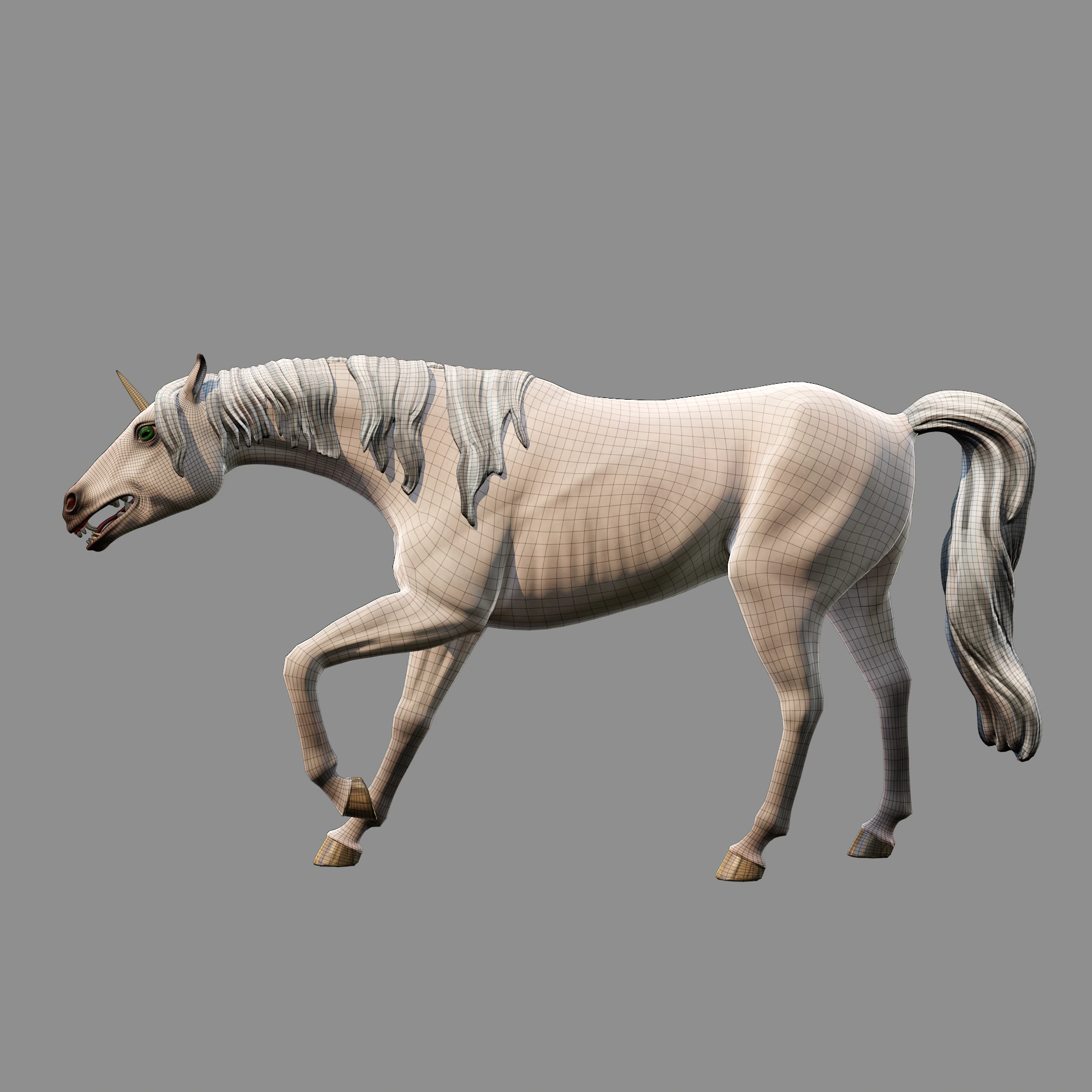 Unicorn 3D Model .c4d .max .obj .3ds .fbx .stl .blend 